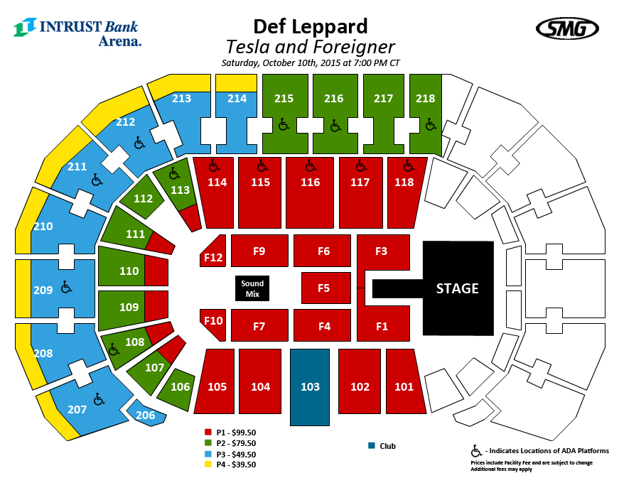 Seating Charts Events & Tickets INTRUST Bank Arena